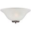 Ballerina 1 Light Wall Sconce Mahogany Bronze w/ Frosted Glass