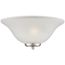 Ballerina 1 Light Wall Sconce Brushed Nickel w/ Frosted Glass