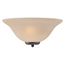 Ballerina 1 Light Wall Sconce Mahogany Bronze w/ Champagne Linen Glass