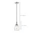 Vintage 1 Light Pendant w/ Clear Glass Vintage Lamp Included