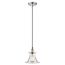 Vintage 1 Light Caged Pendant Vintage Lamp Included