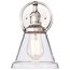 Vintage 1 Light Sconce w/ Clear Glass Vintage Lamp Included