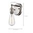 Vintage 1 Light Sconce Vintage Lamp Included