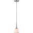 Mobili 1 Light Mini Pendant w/ Satin White Glass