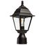 Briton 1 Light 14" Post Lantern w/ Clear Glass