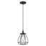 Vintage 1 Light Caged Pendant Vintage Lamp Included