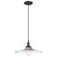 Vintage 1 Light Pendant w/ Clear Glass Vintage Lamp Included