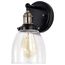 Vintage 1 Light Sconce w/ Clear Glass Vintage Lamp Included