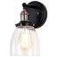 Vintage 1 Light Sconce w/ Clear Glass Vintage Lamp Included
