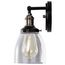 Vintage 1 Light Sconce w/ Clear Glass Vintage Lamp Included