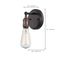 Vintage 1 Light Sconce Vintage Lamp Included