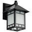 Drexel 1 light 7" Outdoor Wall Fixture w/ Frosted Seed Glass
