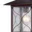 Vega 1 light 6.5" Outdoor Wall Fixture w/ Clear Seed Glass