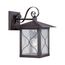 Vega 1 light 11" Outdoor Wall Fixture w/ Clear Seed Glass