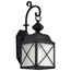 Wingate 1 light 6" Outdoor Wall Fixture w/ Clear Seed Glass