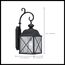 Wingate 1 light 8" Outdoor Wall Fixture w/ Clear Seed Glass