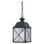 Wingate 1 light Outdoor Hanging Fixture w/ Clear Seed Glass