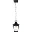 Jasper Collection Outdoor 12 inch Hanging Light Matte Black Finish w/ Clear Glass