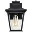 Jasper Collection Outdoor 11 inch Wall Light Matte Black Finish w/ Clear Glass