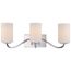 Willow 3 Light Vanity Fixture w/ White Glass