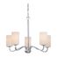 Willow 5 Light Hanging Fixture w/ White Glass