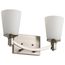 Laguna 2 Light Vanity w/ White Glass