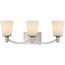 Laguna 3 Light Vanity w/ White Glass