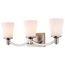 Laguna 3 Light Vanity w/ White Glass