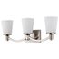 Laguna 3 Light Vanity w/ White Glass
