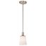 Laguna 1 Light Mini Pendant w/ White Glass