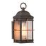 Howell 1 Light Small Outdoor Wall Fixture w/ 60W Vintage Lamp Included Bronze w/ Copper Accents Finish