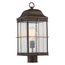 Howell 1 Light Outdoor Post Lantern w/ 60W Vintage Lamp Included Bronze w/ Copper Accents Finish