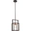 Lake 1 Light Mini Pendant Bronze w/ Copper Accents Finish