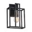 Lake 1 Light Wall Sconce Iron Black w/ Brushed Nickel Accents Finish