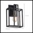 Lake 1 Light Wall Sconce Iron Black w/ Brushed Nickel Accents Finish