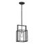 Lake 1 Light Mini Pendant Iron Black w/ Brushed Nickel Accents Finish