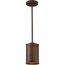 Kettle 1 Light Mini Pendant w/ 60W Vintage Lamp Included Weathered Brass Finish