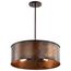 Kettle 4 Light Pendant w/ 60W Vintage Lamps Included Weathered Brass Finish