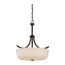 Laguna 4 Light Pendant w/ White Glass