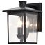 Jamesport Collection Outdoor 11 inch Wall Lantern Matte Black w/ Clear Glass