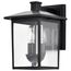 Jamesport Collection Outdoor 11 inch Wall Lantern Matte Black w/ Clear Glass