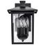 Jamesport Collection Outdoor 11 inch Wall Lantern Matte Black w/ Clear Glass