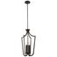 Laguna 4 Light Caged Pendant Forest Bronze