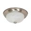 2 Light 13" Flush Mount Alabaster Glass Color retail packaging