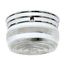 2 Light 8" Flush Mount Medium Crystal / White Drum Color retail packaging (Pack of 2)
