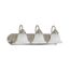 Ballerina 3 Light 24" Vanity w/ Alabaster Glass Bell Shades Color retail packaging