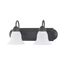 Ballerina 2 Light 18" Vanity w/ Frosted White Glass Color retail packaging