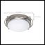 Polaris 2 Light 14" Flush Mount w/ Satin Frosted Glass Shades