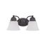 Empire 2 Light 15" Vanity w/ Frosted White Glass Color retail packaging
