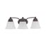 Empire 3 Light 21" Vanity w/ Frosted White Glass Color retail packaging